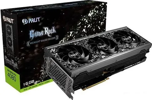 Видеокарта Palit GameRock Midnight Kaleidoscope GeForce RTX 4080 16GB NED4080019T2-1030G