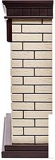 Портал Firelight Bricks 30 (камень бежевый/шпон темный дуб) Портал Firelight Bricks 30 (камень бежевый/шпон темный дуб)