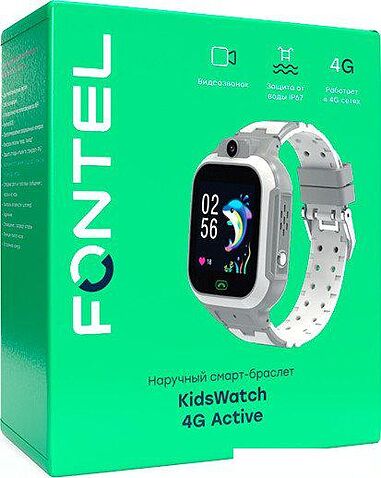 Детские умные часы Fontel Kidswatch 4G Active (серый)