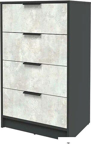 Комод Интерлиния Концепт КТ-К60 (бетон лайт/антрацит)