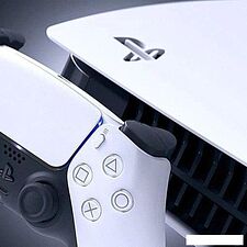 Игровая приставка Sony PlayStation 5 Slim (2 геймпада, белый/черный) Игровая приставка Sony PlayStation 5 Slim (2 геймпада, белый/черный)