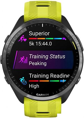 Умные часы Garmin Forerunner 965 (черный/желтый)