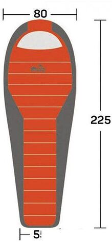 Спальный мешок TRAMP Fjord T-Loft Regular (правая молния, хаки)
