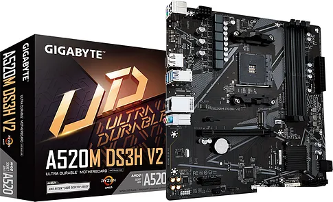 Материнская плата Gigabyte A520M DS3H V2 (rev. 1.1)