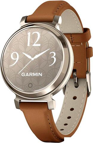 Умные часы Garmin Lily 2 Classic (кремовое золото/коричневый)