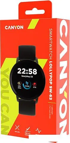 Умные часы Canyon Lollypop SW-63 (черный)