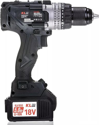 Ударная дрель-шуруповерт KLPRO KLDM18BHX-50 (с 2-мя АКБ, кейс)