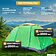 Кемпинговая палатка Sundays GC-TT002 (зеленый/оранжевый, со спальным мешком ZC-SB001 красный)