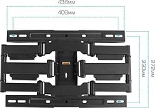 Кронштейн для телевизора Kromax Ultra Slim-101 (черный)