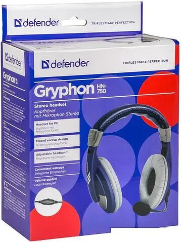 Наушники с микрофоном Defender Gryphon 750 [63748]