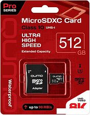 Карта памяти QUMO microSDXC QM512GMICSDXC10U3 512GB