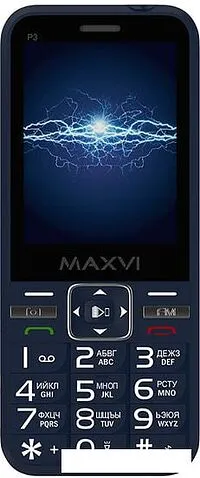 Мобильный телефон Maxvi P3 (синий)