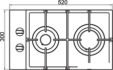 Варочная панель Leran GH 32421 BG