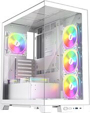 Корпус 1stPlayer Mi8 MI8-WH-3FC7R-W-1FC7-W (белый)