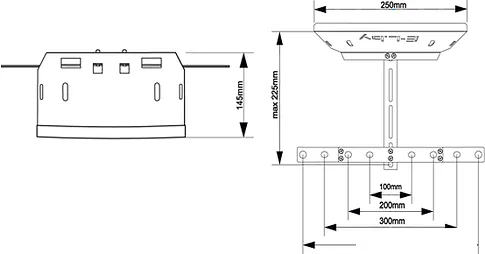 Кронштейн Electric Light КБ-01-75 (черный)