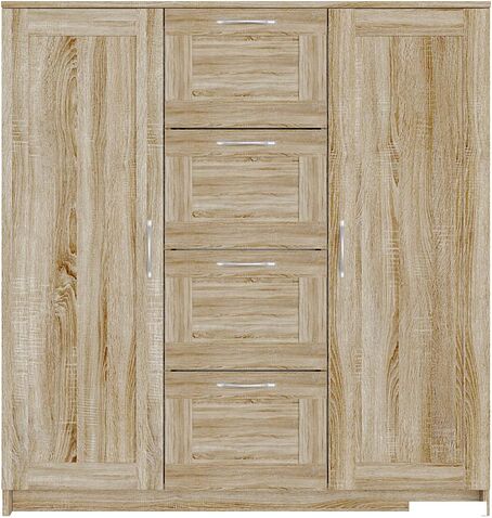 Тумба Mio Tesoro Сириус 2 двери и 4 яшика 117x123 2.02.03.350.3 (дуб сонома)