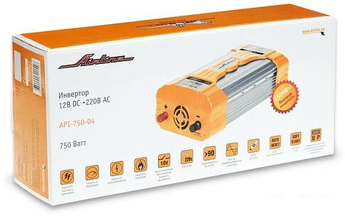 Автомобильный инвертор Airline 12-220В 750Вт (API-750-04)