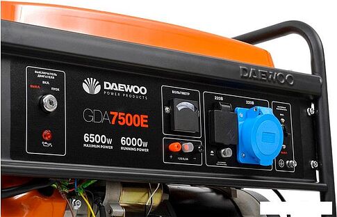 Бензиновый генератор Daewoo Power GDA 7500E