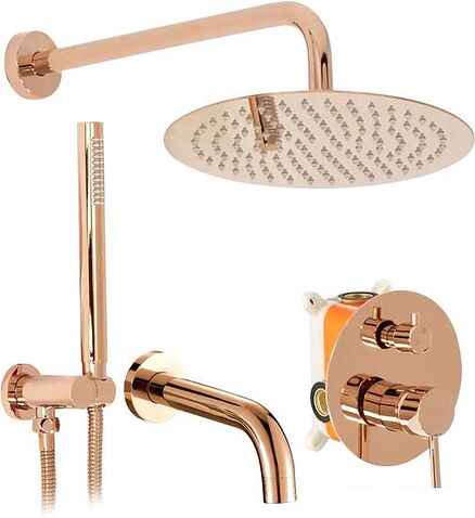 Душевая система  Rea Lungo Rose Gold REA-P6610