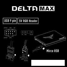 SSD Team T-Force Delta Max RGB Lite 1TB T253TM001T0C325