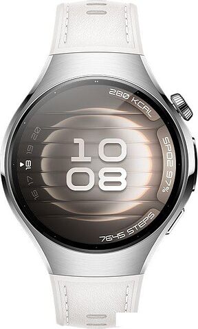 Умные часы Huawei Watch 5 42 мм (серебристый, с белым силиконовым ремешком, международная версия)