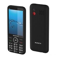 Кнопочный телефон Maxvi B35 (черный)