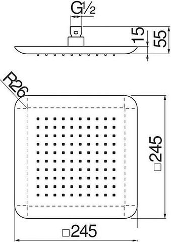 Верхний душ Nobili AD139/122CR