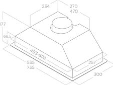 Кухонная вытяжка Elica Era S BL/A/72