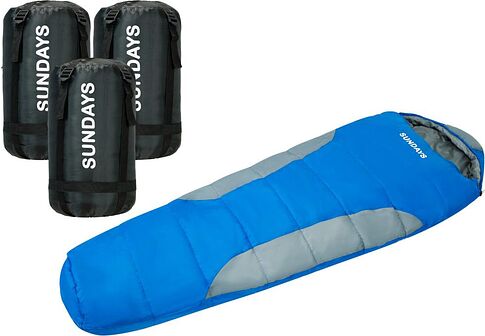 Спальный мешок Sundays ZC-SB019 (4шт, темно-серый/синий)