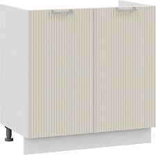 Шкаф напольный Трия Кимберли 1Н8М (белый/крем)