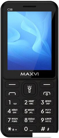 Телефон Maxvi C38 (черный)
