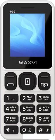 Кнопочный телефон Maxvi P99 (белый)