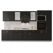 Готовая кухня Интерлиния Мила Крафт 3.4 (дуб английский)