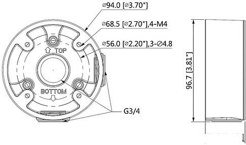 Кронштейн Dahua DH-PFA13A-E