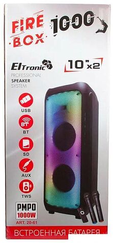 Колонка для вечеринок Eltronic 20-61 Fire Box 1000