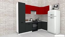 Готовая кухня ВерсоМебель Эко-2 1.2x2.7 правая (красный чили/антрацит/ст.мрамор итальянский) Готовая кухня ВерсоМебель Эко-2 1.2x2.7 правая (красный чили/антрацит/ст.мрамор итальянский)