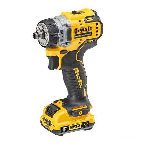 Дрель-шуруповерт DeWalt DCD703L2T (с 2-мя АКБ, кейс, набор патронов)