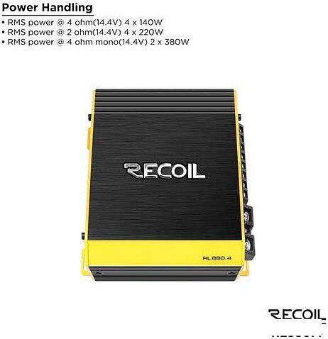 Автомобильный усилитель Recoil RL880.4