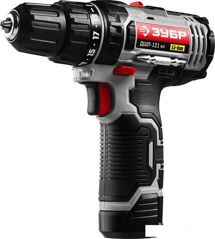 Дрель-шуруповерт Зубр ДШЛ-121 КН (c 2-мя АКБ, кейс)