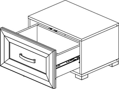Тумба Black Red White Malta B136-KOM1S (лиственница сибирская/орех лион)