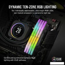 Оперативная память Corsair Vengeance RGB 2x16ГБ DDR5 6400 МГц CMH32GX5M2B6400C36 Оперативная память Corsair Vengeance RGB 2x16ГБ DDR5 6400 МГц CMH32GX5M2B6400C36