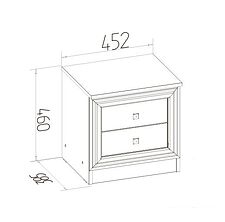 Тумба Глазов Paola 41 (ясень анкор светлый)