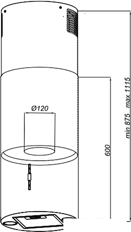Кухонная вытяжка Weissgauff Ambra BL