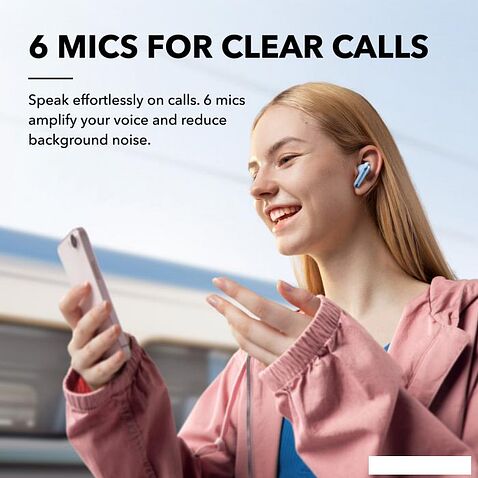 Наушники Anker Soundcore Liberty 4 NC (голубой)