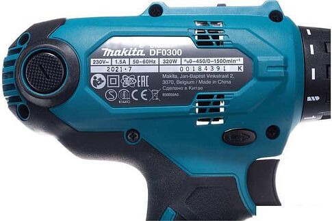 Дрель-шуруповерт Makita DF0300X3 (набор оснастки)