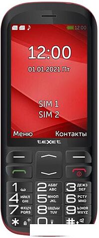 Мобильный телефон TeXet TM-B409 (черный/красный)