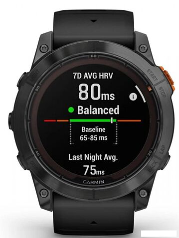 Умные часы Garmin Fenix 7X Pro Solar (сланцево-серый/черный)