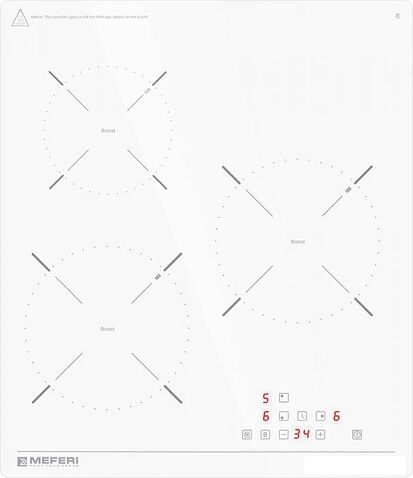 Варочная панель Meferi MIH453WH Power