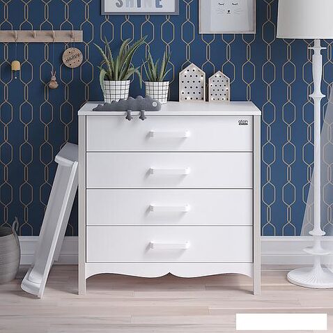 Комод Атон Мебель Felix (белый/кашемир)