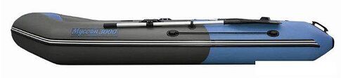 Моторно-гребная лодка Муссон 3000 С (серый/синий)